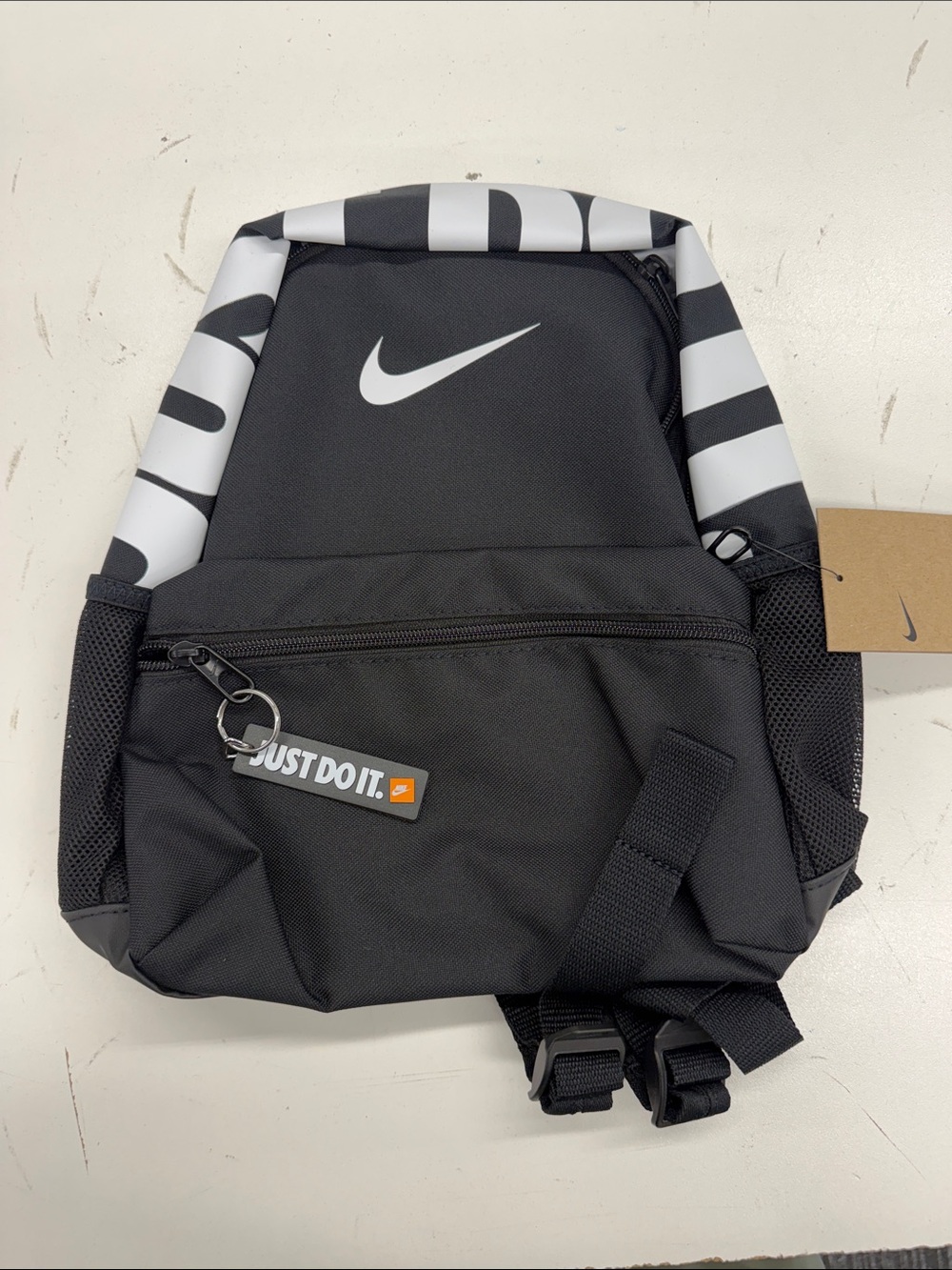 Nike Black & White Kids Backpack with Swoosh